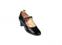 Oferta marimea 38 - Pantofi dama, eleganti, din piele naturala cu toc 5cm - LP104NLCROCO