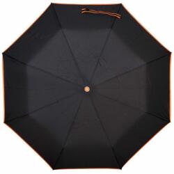 Susino Umbrela telescopica, neagra cu margine portocalie, deschidere si inchidere automata, diametru 102cm