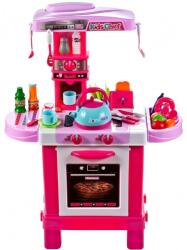 Malplay Bucatarie pentru fetite MalPLay cu electrocasnice, ceainic si accesorii, lumini si sunete, inaltime 87 cm (5901924216438)