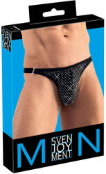 Svenjoyment - strasszos férfi tanga (fekete) (21115861701)