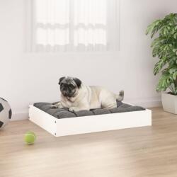 vidaXL Pat pentru câini, alb, 61, 5x49x9 cm, lemn masiv de pin (820852) - comfy