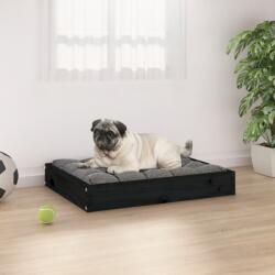 vidaXL Pat pentru câini, negru, 61, 5x49x9 cm, lemn masiv de pin (820855) - comfy