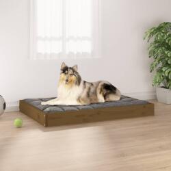 vidaXL Pat pentru câini, maro miere, 91, 5x64x9 cm, lemn masiv pin (820864) - comfy