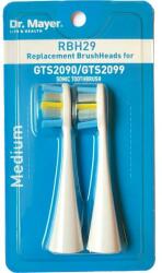 Dr. Mayer Capete înlocuibile pentru periuța de dinți electrică GTS2090/GTS2099, duritate medie - Dr. Mayer 2 buc