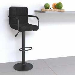vidaXL Scaun de bar, negru, catifea (334645)