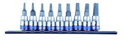 KING TONY Rátűzőkulcs - crowa+bit 1/4" torx 9 részes készlet (2109PR)