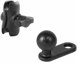 RAM Mounts Ansamblu RAM Mounts pentru suport de 1" cu braț scurt și suport de motocicletă pentru oglinda retrovizoare cu Ø până la 11 mm, plastic de înaltă rezistență, ansamblu RAP-B-179-XAU (RAP-B-179-XAU)