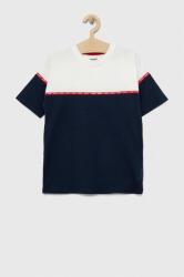 GUESS tricou de bumbac pentru copii culoarea albastru marin, modelator PPYX-TSB04B_59A