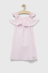 Guess rochie din bumbac pentru copii culoarea roz, mini, drept PPYX-SUG03D_03X