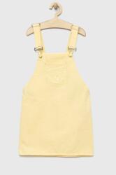 Guess rochie din denim pentru copii culoarea galben, mini, drept PPYX-SUG02I_11X