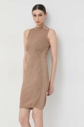 GUESS rochie culoarea maro, mini, mulata PPYX-SUD0GC_82X