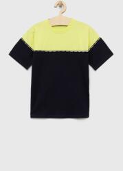 GUESS tricou de bumbac pentru copii culoarea albastru marin, modelator PPYX-TSB04B_59X