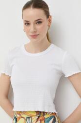 Guess tricou femei, culoarea alb PPYX-TSD0AN_00X