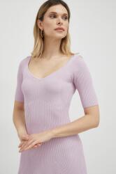 GUESS rochie culoarea violet, mini, evazati PPYX-SUD0GA_48X