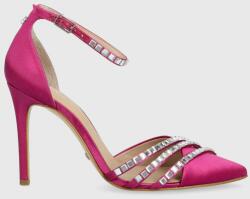 Guess pantofi cu toc GADELLA culoarea roz, FL6GDL SAT08 PPYX-OBD2N4_43X