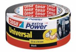 tesa Bandă textilă, 50 mm x 25 m, TESA "extra Power", neagră, 25m