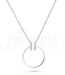  Ezüst nyaklánc beépített medállal - 42 / 45 cm (AG22606) AG22606
