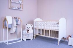 NEW BABY Gyerek kiságy New Baby BELLA standard fehér-természetes