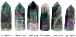 Obelisc Fluorit Mineral Natural 1 Varf - 88-102 x 33-38 x 28-35 mm - 1 Buc