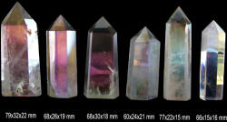 Obelisc Cuart Angel Aura Cristal Natural 1 Varf - 66-79 x 15-30 x 15-22 mm - 1 Buc