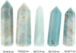 Obelisc Amazonit Druzy Mineral Natural 1 Varf - 63-72 x 17-23 x 15-22 mm - 1 Buc