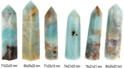 Obelisc Amazonit Druzy Mineral Natural 1 Varf - 74-85 x 20-25 x 18-25 mm - 1 Buc