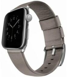 UNIQ Mondain Apple Watch 42/44/45 mm bőr szíj szürke (44927)