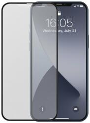 Baseus iPhone 12/ 12 Pro Baseus 2x 0.25 mm Frosted kijelzővédő fekete üvegfólia (SGAPIPH61P-KM01)