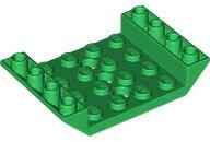 LEGO® 60219c6 - LEGO zöld kocka 45° dupla inverz lejtő 6 x 4 méretű, 4 x 4 kivágással és 3 lyukkal (60219c6)