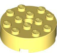 LEGO® 87081c103 - LEGO élénk világos sárga kocka 4 x 4 méretű, kerek, lyukkal (87081c103)