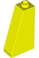 LEGO® 4460bc236 - LEGO neon sárga kocka 75° elem 2x1x3 méretű (4460bc236)