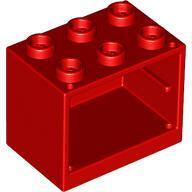 LEGO® 4532bc5 - LEGO piros kisszekrény üreges bütyökkel (4532bc5)