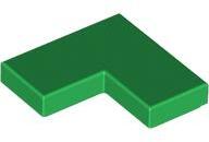 LEGO® 14719c6 - LEGO zöld csempe 2 x 2 méretű, sarok (14719c6)