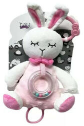 Tulilo plüss zenélő játék - rózsaszín nyuszi - babastar