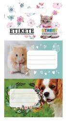 STREET Füzetcímke STREET Animals cute 10 címke/csomag (23325) - robbitairodaszer