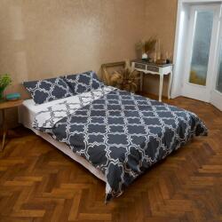 Heinner King Size bed set, printed, made of 100% cotton, density 132TC. Product dimensions: 2 pillow covers 50x70 cm, duvet cover sheet 200x220 cm, flat sheet 220x240 cm (HR-KGBED132-AVI) - Technodepo Lenjerie de pat