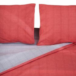 Heinner King Size bed set, 2 colors design, made of 100% cotton, density 144TC. Product dimensions: 2 pillow covers 50x70 cm, duvet cover sheet 200x220 cm, flat sheet 220x240 cm (HR-KGBED144-CMZ) - Technodepo Lenjerie de pat