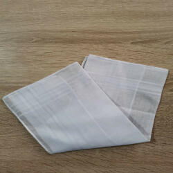 Textil Set 12 buc batiste din bumbac moale, albe, pentru barbati (EDS678) Prosop