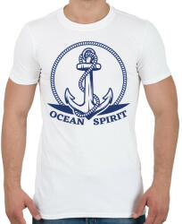 printfashion Oceán spirit - Férfi póló - Fehér (13270407)