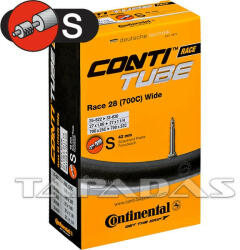 Continental Race28 Wide S42 25/32-622/630 dobozos kerékpár tömlő