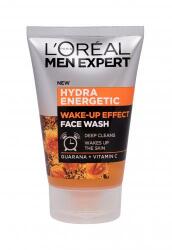 L'Oréal Men Expert Hydra Energetic Wake-Up Effect gel demachiant 100 ml pentru bărbați