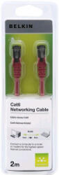 Belkin Patch kábel UTP Cat-6 2m piros (A3L980CP02MRDHS)