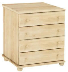  Janó 4 fiókos széles fenyő komód