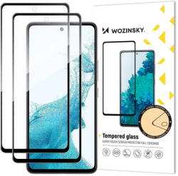 Wozinsky 2x Set Super Tough Full Glue Tempered Glass Full Screen with Frame Case Friendly Samsung Galaxy A53 5G Black - pcone