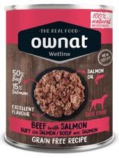 Conservă Ownat Dog Wetline Beef & Salmon 395 g Data expirare produs: 12.07. 2024