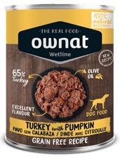 Conservă Ownat Dog Wetline Turkey & Pumpkin 395 g Data expirare produs: 12.07. 2024