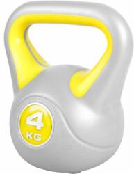 Gorilla Sports Kettlebell súlyzó vinyl 4 kg sárga (100345-00006-0009) - kokiskashop