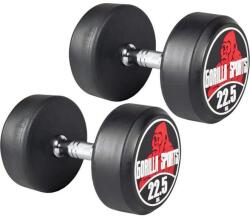 Gorilla Sports Egykezes súlyzó 2 x 22, 5 kg piros/fehér (100283-00008-0118) - kokiskashop