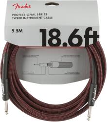 Fender Professional Series 18.6' Instrument Cable Red Tweed