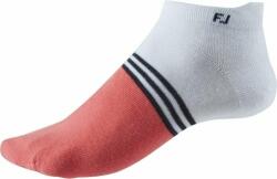 Footjoy Lightweight Roll-Tab Zokni White/Coral S
